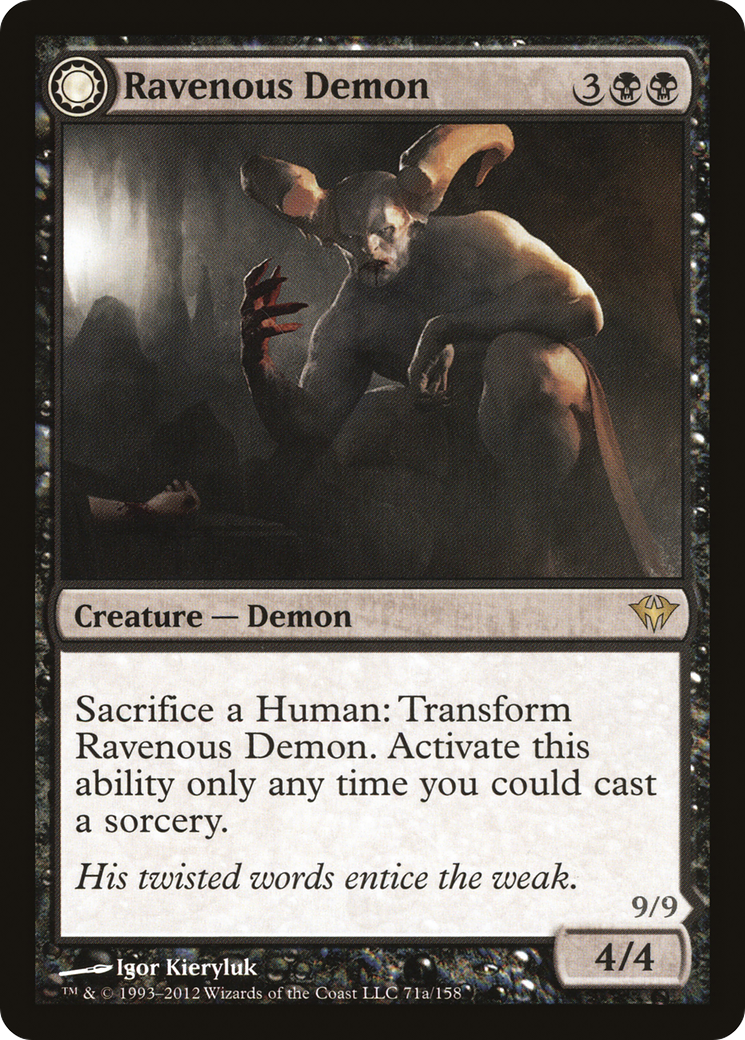 Ravenous Demon // Archdemon of Greed (DKA-071) - Dark Ascension: (Double Faced Transform)
