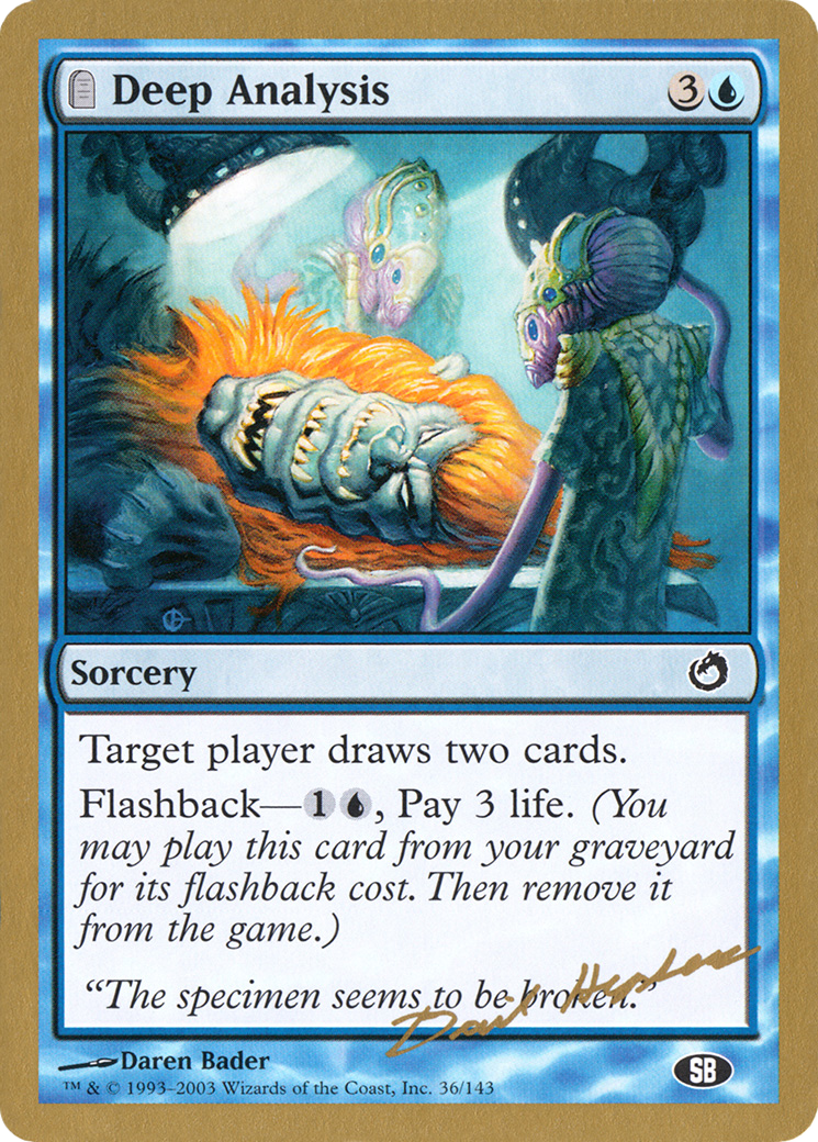 Deep Analysis (WCD-DH36SB) - World Championship Decks 2003: (tombstone)
