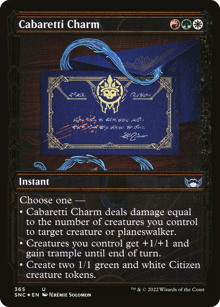 Cabaretti Charm (SNC-365) - Streets of New Capenna: (Showcase) Foil