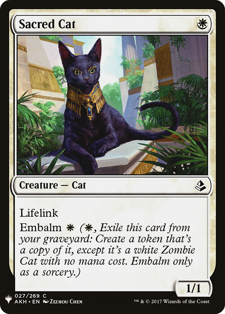 Sacred Cat (LIST-AKH-27) - The List