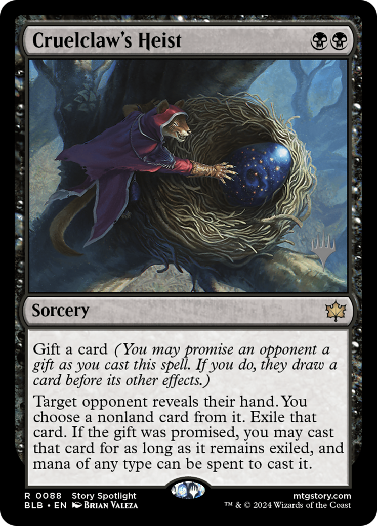 Cruelclaw's Heist (PPBLB-88P) - Bloomburrow Promos Foil