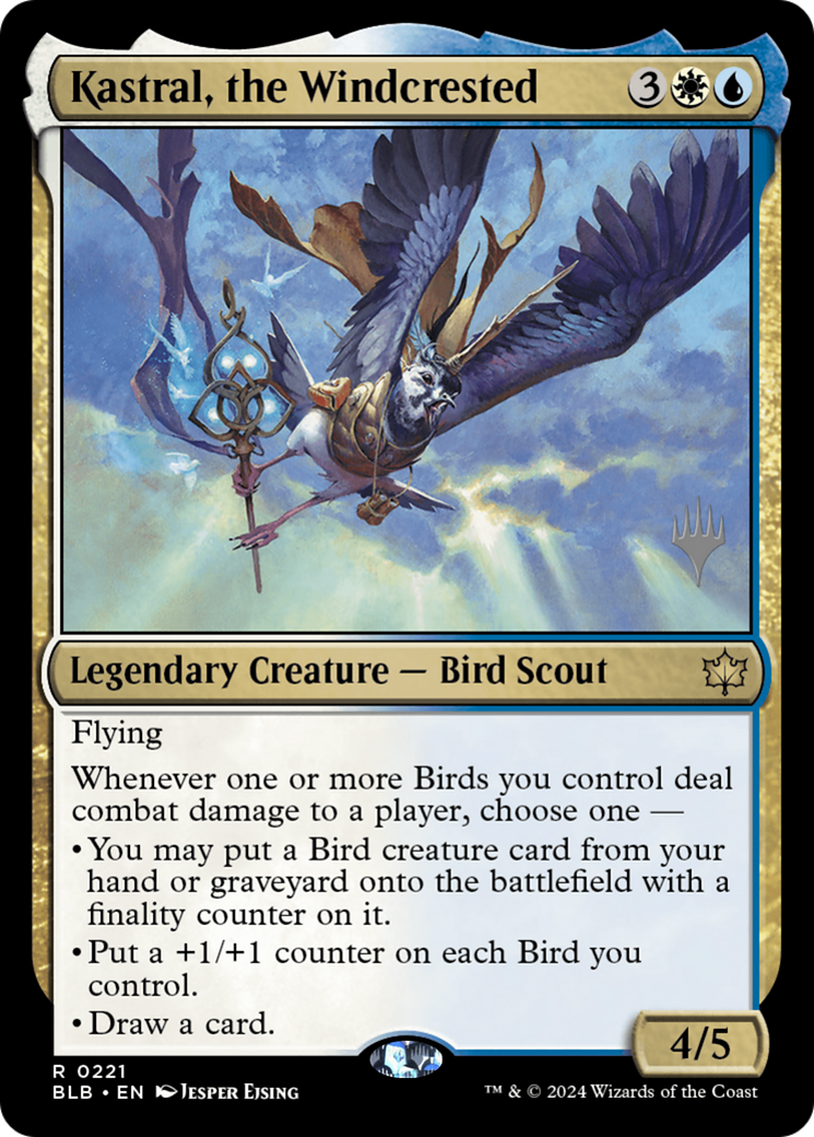 Kastral, the Windcrested (PPBLB-221P) - Bloomburrow Promos Foil