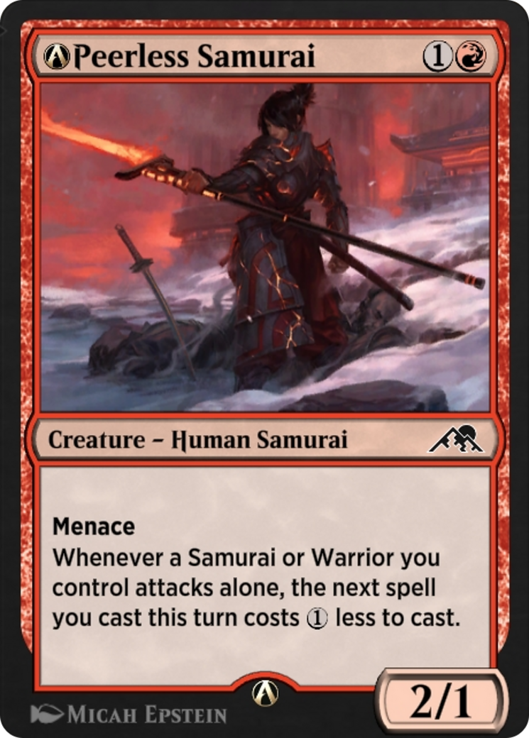 A-Peerless Samurai (NEO-A-156) - Kamigawa: Neon Dynasty