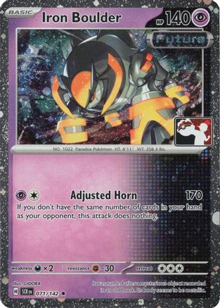 Iron Boulder (Cosmos Holo) 071/142 - Holofoil Prize Pack Series Cards - Rare