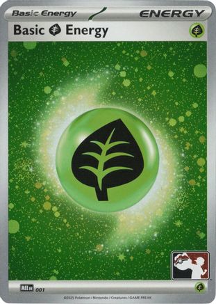 Basic Grass Energy (Cosmos Holo) 001 - Holofoil Prize Pack Series Cards - Common
