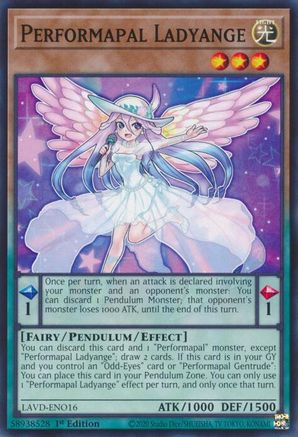 Performapal Ladyange (LAVD-ENO16) - Legendary Arc-V Decks 1st Edition
