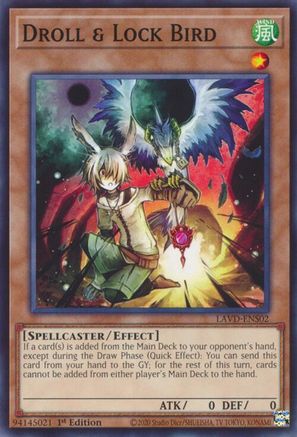 Droll & Lock Bird (LAVD-ENS02) (LAVD-ENS02) - Legendary Arc-V Decks 1st Edition