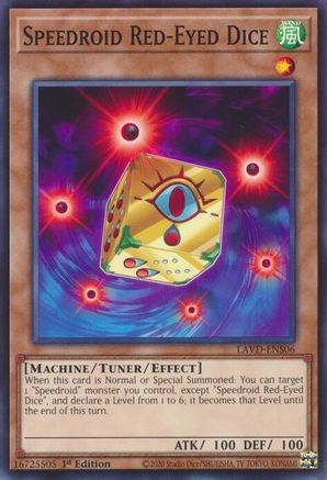 Speedroid Red-Eyed Dice (LAVD-ENS06) - Legendary Arc-V Decks 1st Edition