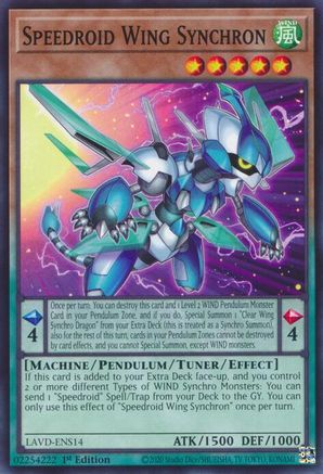 Speedroid Wing Synchron (LAVD-ENS14) - Legendary Arc-V Decks 1st Edition
