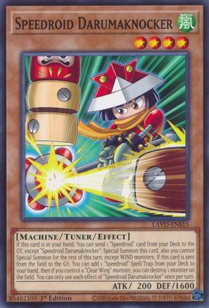 Speedroid Darumaknocker (LAVD-ENS15) - Legendary Arc-V Decks 1st Edition