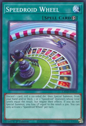 Speedroid Wheel (LAVD-ENS19) - Legendary Arc-V Decks 1st Edition