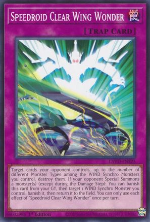 Speedroid Clear Wing Wonder (LAVD-ENS23) - Legendary Arc-V Decks 1st Edition