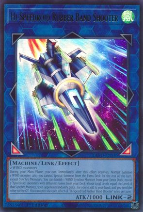 Hi-Speedroid Rubber Band Shooter (UR) (LAVD-ENS36) - Legendary Arc-V Decks 1st Edition
