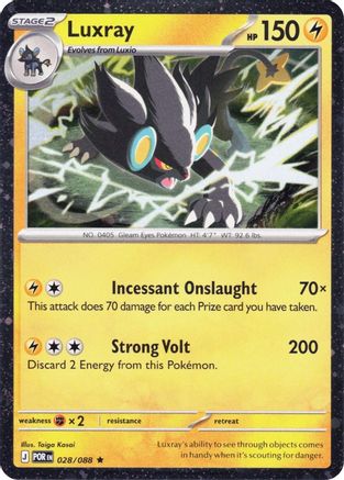 Luxray (Cosmos Holo) 028/088 - Holofoil Blister Exclusives - Rare