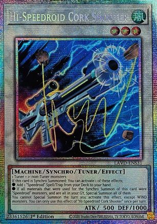 Hi-Speedroid Cork Shooter (Starlight Rare) (LAVD-ENS31) - Legendary Arc-V Decks 1st Edition