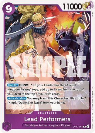 Lead Performers (OP17-061) - The World's Strongest Warriors Foil