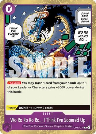 Wo Ro Ro Ro Ro... I Think I've Sobered Up (OP17-076) - The World's Strongest Warriors Foil
