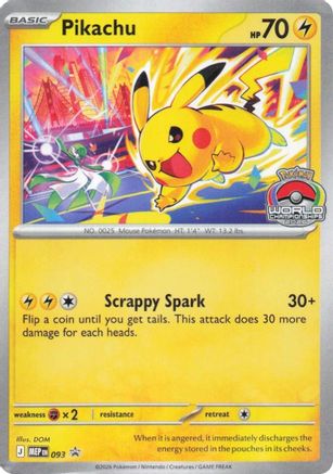 Pikachu 093 ME Mega Evolution Promo - Promo