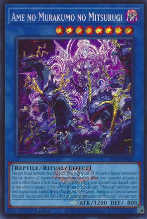 Ame no Murakumo no Mitsurugi (Emblazoned Secret Rare) (26LP-EN021) - Limited Pack World Championship 2026 1st Edition