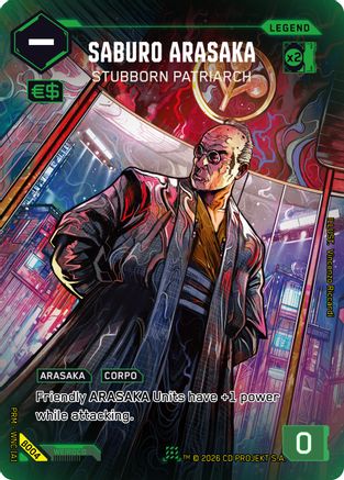 Saburo Arasaka - Stubborn Patriarch (B004) - Box Toppers Beta Foil