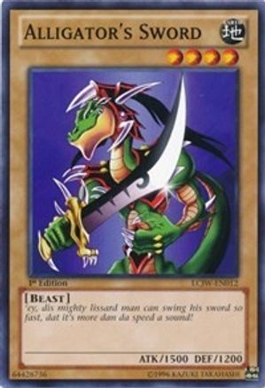 Alligator's Sword (LCJW-EN012) - Legendary Collection 4: Joey's World 1st Edition