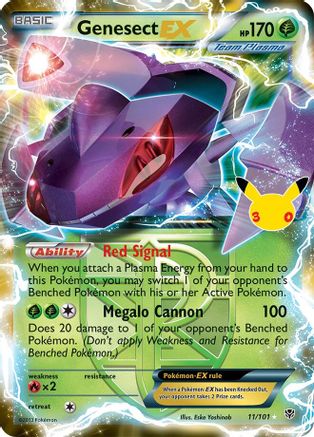 Genesect EX (Team Plasma) 011 - Holofoil ME 30th Celebration Classic Collection - Classic Collection