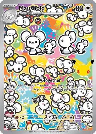 Maushold 146/128 - Holofoil ME 30th Celebration - Illustration Rare
