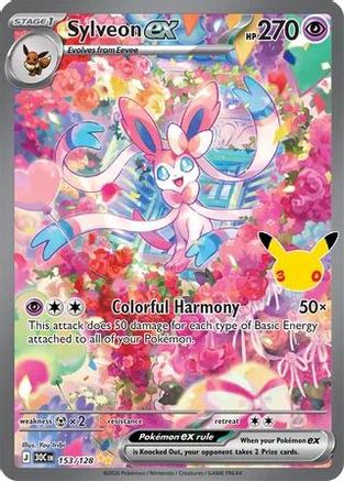 Sylveon ex 153/128 - Holofoil ME 30th Celebration - Special Illustration Rare