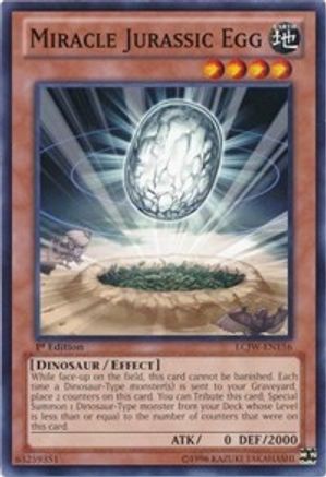 Miracle Jurassic Egg (LCJW-EN156) - Legendary Collection 4: Joey's World 1st Edition