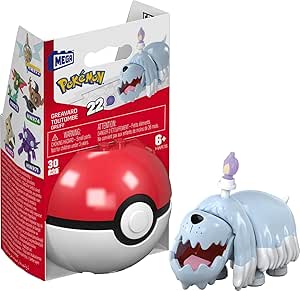 MEGA Pokemon Building Toy Kit Greavard (30 Pieces) with 1 Action Figure and Ball