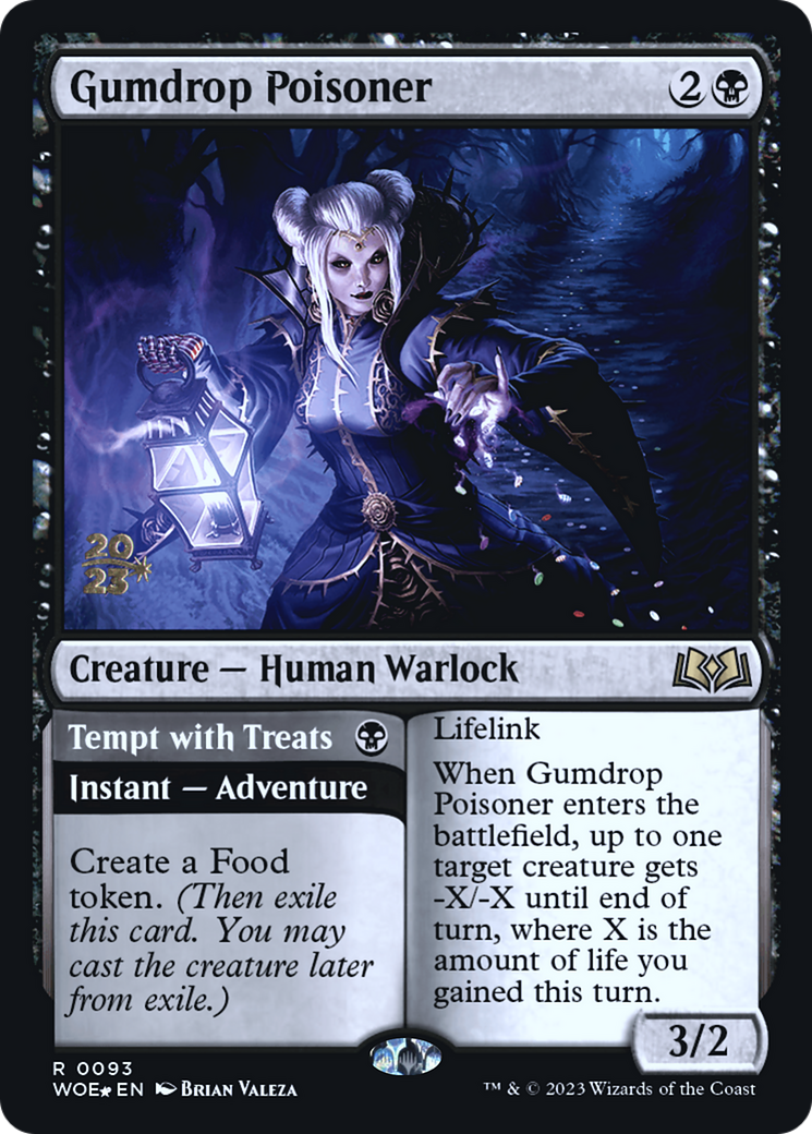 Gumdrop Poisoner // Tempt with Treats (PRE-93S) - Wilds of Eldraine Promos Foil