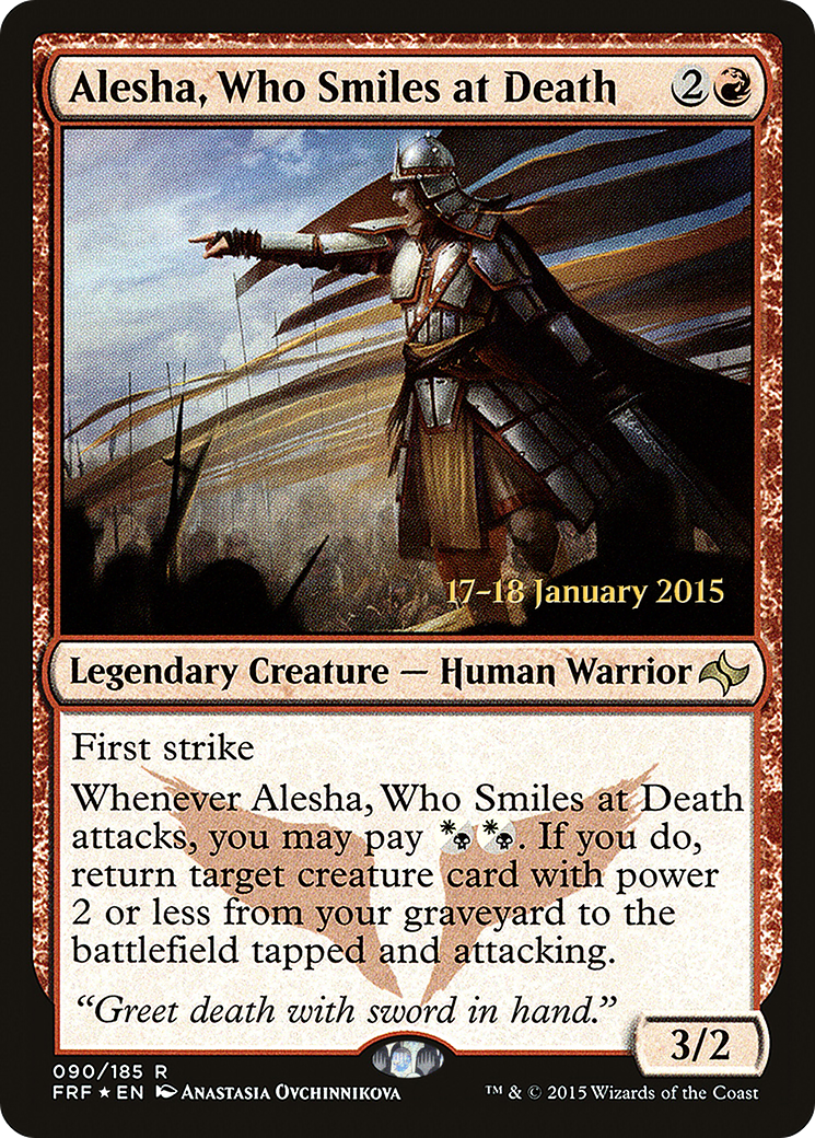 Alesha, Who Smiles at Death (PRE-90S) - Fate Reforged Promos Foil