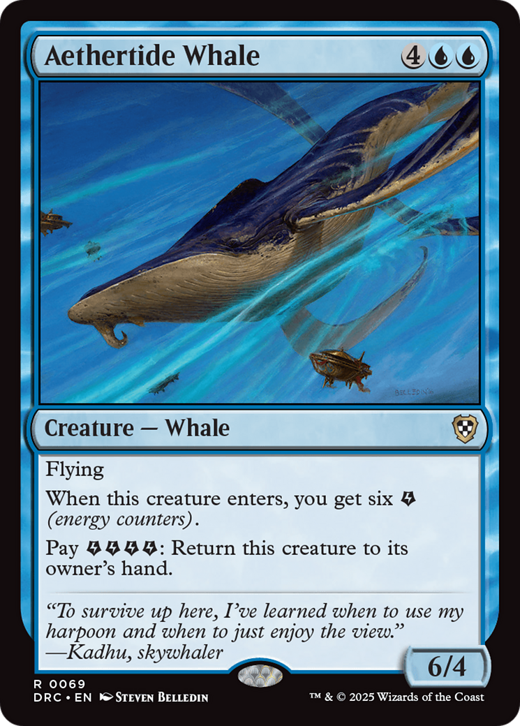 Aethertide Whale (DRC-069) - Commander: Aetherdrift Foil