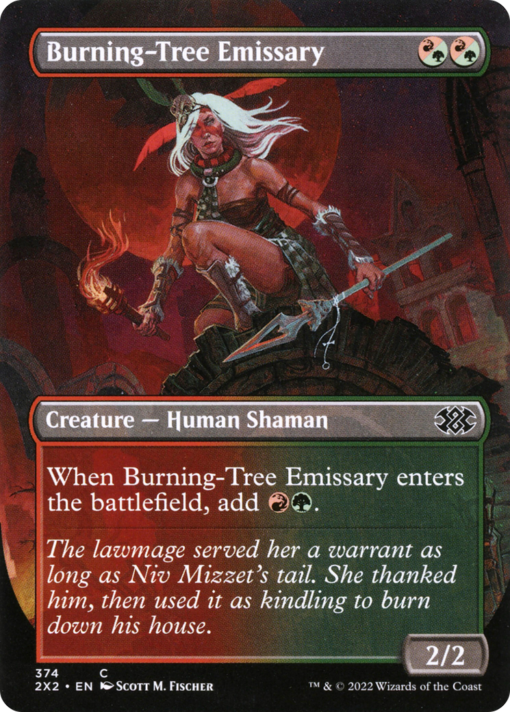 Burning-Tree Emissary (2X2-374) - Double Masters 2022 (Borderless)