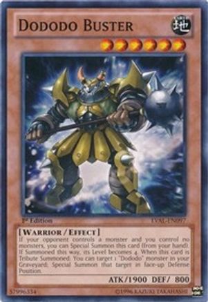 Dododo Buster (LVAL-EN097) - Legacy of the Valiant Unlimited