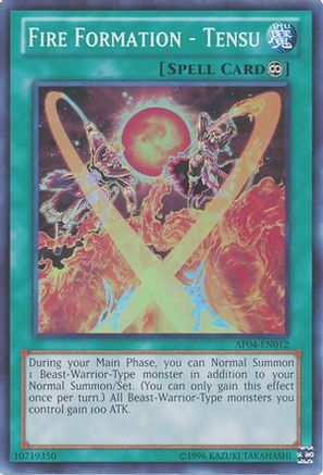 Fire Formation - Tensu (AP04-EN012) - Astral Pack 4 Unlimited