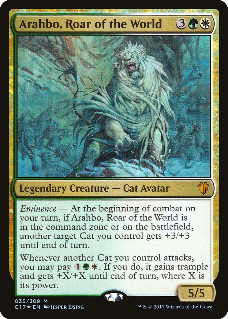 Arahbo, Roar of the World (C17-035) - Commander 2017 Foil