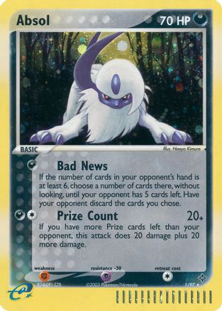 Absol 001 - Reverse Holofoil Dragon - Holo Rare