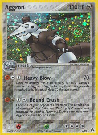 Aggron 002 - Reverse Holofoil Legend Maker - Holo Rare