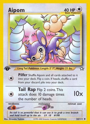 Aipom 026/111 - Unlimited Neo Genesis - Uncommon