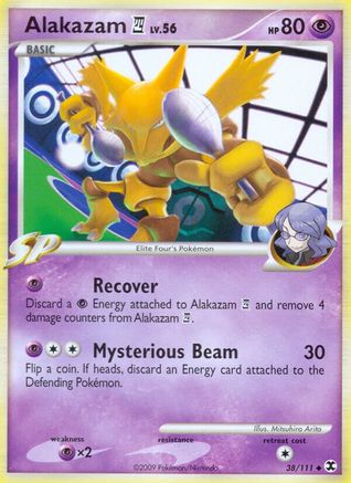 Alakazam E4 038/111 - Reverse Holofoil Rising Rivals - Uncommon