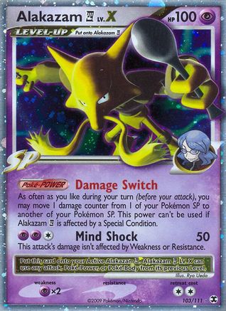 Alakazam E4 Lv.X 103 - Holofoil Rising Rivals - Ultra Rare