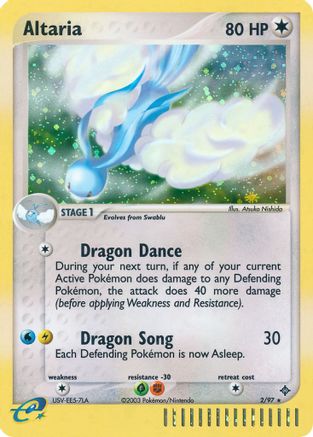 Altaria 002 - Reverse Holofoil Dragon - Holo Rare