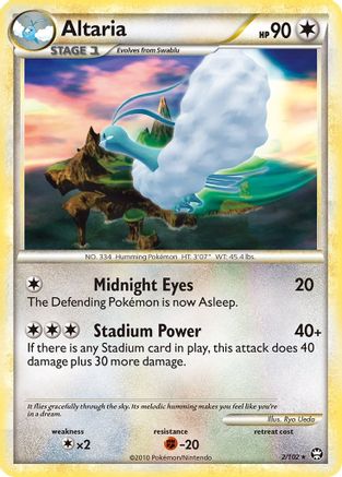 Altaria 002 - Reverse Holofoil Triumphant - Holo Rare