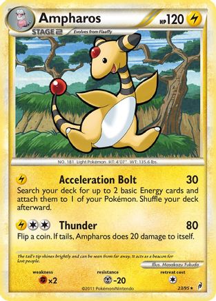 Ampharos 023 - Reverse Holofoil Call of Legends - Rare
