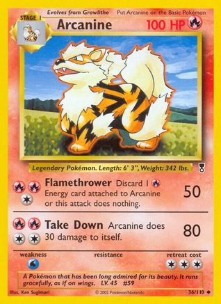 Arcanine 036 Legendary Collection - Uncommon