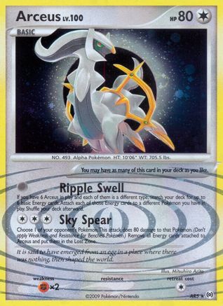 Arceus (AR5) AR5 - Holofoil Arceus - Holo Rare