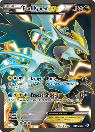 Black Kyurem EX (145 Full Art) 145 - Holofoil Boundaries Crossed - Ultra Rare
