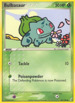 Bulbasaur 045/100 - Reverse Holofoil Crystal Guardians - Common
