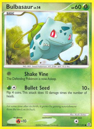 Bulbasaur 077/132 - Reverse Holofoil Secret Wonders - Common